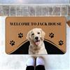 LLLGSH Zerbino Personalizzato - Zerbino Testo Personalizzabile - Zerbino Personalizzato avec Nomi - per Il della sporcizia per l'auto Garage Giardino casa, Antiscivolo, Lavabile - 40 x 60 cm