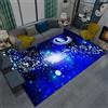 Sticker Superb. Cielo Stellato Della Galassia Tappeto da Soggiorno e Camera da Letto per Bambini e Ragazzi - Decorazione del Pavimento, Pianeta Cosmico (Blu, 80 x 120 cm)