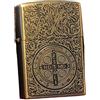 junweideyi Accendino in stile cinese 2025, sostituibile per Zippo (solo custodia), dimensioni inserto compatibile 3,6 cm x 1,2 cm x 5 cm (stile 4)