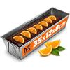 KADAX Cantura da Forno Rettangolare, Forma di Scatola in lamiera, Forma della Torta Reale con Strato Anti -hub, panetteria, Stampo per Torta, teglia, Forma di Pane Quadrato (35 x 12 cm, Argento)