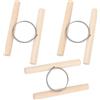 GORGECRAFT 3Pcs Formine per Argilla Filo di Acciaio Attrezzo da Taglio per Argilla Manici in Legno Formaggio Plastilina Pasta Linea di Fango Utensili da Taglio per Ceramica per Artisti Ceramica Arte