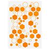 FINGERINSPIRE Stencil per pittura a nido d'ape super esagonale, 21 x 29,7 cm, riutilizzabile, motivo a nido d'ape, stencil decorativo floreale per pittura su pareti, pavimenti in legno, piastrelle,