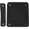GORGECRAFT 2 PZ Borsa Manico Copertura Avvolge Portafoglio Nero Manico in Pelle Proteggi Cinghia Coperture per Borse Cinturino Artigianale Fare Forniture