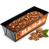 KADAX Cantura da Forno Rettangolare, Forma di Scatola in lamiera, Forma della Torta Reale con Strato Anti -hub, panetteria, Stampo per Torta, teglia, Forma di Pane Quadrata (25,5 x 12 cm, Nero)