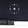 Akozon Moderno fai da te senza, orologio da parete adesivo 1mm acrilico specchio orologio cornice da parete 3D decorazione fai da te parete moderna casa ufficio camera da letto (argento) Specchio Adesiv
