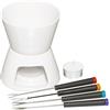 KitchenCraft Kitchen Craft Set fonduta al cioccolato con quattro forchette