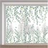 GORGECRAFT 30x118 cm Foglie di Vite Finestra Si Aggrappa Pianta Verde Appesa Decalcomanie Statiche per Finestra Anti Collisione Foglia Rimovibile Foglia Primavera Estate Adesivi per Finestra Fiori Pel