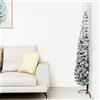 Homgoday Albero Natale Artificiale Sottile a metà Neve Fioccata 150 cm, Decorazioni Natalizie, Albero di Natale, Natale Artificiale Sottile Supporto