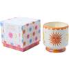 Paddywax Scented Candles Dopo - Candela artigianale in ceramica dipinta a mano, 226 g, sole - fiori d'arancio