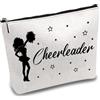 CREATCABIN Borsa Trucchi da Cheerleader Borsa Trucchi in Tela Astuccio Cosmetici Piccolo Organizer da Toilette Viaggio Le Vacanze Borsa Portaoggetti Astuccio Donne Cheerleader Team Girlfriend 25x18cm