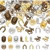 FINGERINSPIRE 90 ciondoli a forma di cowboy occidentale, 5 stili, 3 colori, in lega, a tema cowboy, cavalli, stivali, cappelli, ferri di cavallo, ciondoli per la creazione di gioielli, bracciali,