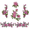 FINGERINSPIRE 6 Pezzi Ricamo Peonie Toppe 3 Stili 3D Rosa Flora Con Foglie Toppe In Poliestere Appliques Ricamate Per Cappello Borsa Jeans Riparazione Artigianato Abbigliamento Cheongsam
