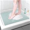 AMOMYDOG Tappeto per Doccia Quadrato, Tappetino Doccia Antiscivolo Antimuffa Antibatterico in Luffa, Tappeto Bagno Morbido PVC Tappetino Vasca per Bagno e Aree Umide 60x60cm (Verde)
