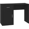 vidaXL Scrivania Cassetto Nero 100x40x73cm Legno Multistrato