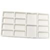 Gemerglity Tavolozza in ceramica con 14 pozzetti, 20,3 cm, tavolozza per pittura ad acquerello, vassoio di miscelazione in ceramica per pittori