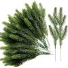 Zhixifan 40 PZ Ramo di Abete in Plastica Artificiale, Rami Artificiale per Albero di Natale, Cornice Della Porta, 28 cm
