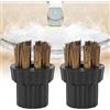 Akozon Spazzole Rotonde per Pulizia H2o X5, 2 Pezzi di Ricambio per Testine in Ottone H20 Mop a Vapore Adatto per X5 Parti Accessori