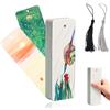 MisFun Carta Acquerello, 50 Fogli Fogli Acquerello & 50 Pezzi Ciondoli con Nappe, Blocco di Carta per Acquerelli Cartas Per Acquerellos, Cartas Acquerellos 300gr Cotone, per Pittura Artistica