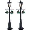 Lemax Christmas Village 74231 - Set di 2 lampioni a batteria (4,5 V)