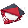 Solis Turbo Heat - Scalda piatti elettrico, 32 cm, per fino a 10 piatti, accessori da cucina per mantenere al caldo e servire cibo, piastra elettrica con timer, morbido e doppio isolamento, rosso