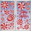 XIABYAYU Vetrofanie Natalizie, 8 Fogli Adesivi Natalizi Per Finestre, Vetrofanie Natalizie Per Finestre, Adesivi Vetro Natale, Vetrofania Natale Adatta A Finestrini E Porte