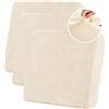 BXFUL Copriseduta Divano Elasticizzato in Ciniglia Fodera per Cuscino ad Alta Elasticità Cuscino per Divano Fodera per mobili Coprisedile per Divano Fodere per Cuscino (3PC Grande 1 Posto,Beige)