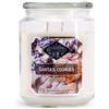 Candle-Brothers Santas Cookiecandela profumata grande in barattolo con coperchio | 2 stoppini | lunga durata | Regalo per donne
