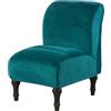 Uyeoco Copripoltrona Senza Braccioli per Soggiorno Fodera per Sedia Velluto Accent Copri Poltroncina (Color : #1)