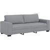 vidaXL Divano a 3 Posti Grigio Chiaro 220x77x82 cm in Tessuto, Divano, Divano a 3 posti, Divano in Tessuto, Divano, Divano a Tre posti