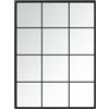 vidaXL Specchio da Parete Nero 80x40 cm in Metallo