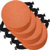 uyeoco 4 Confezioni Diametro 30cm/33cm/35cm/40cm/45cm Cuscini Rotondi per Sedia Cucina, Cuscino per Sedia da Pranzo Rotondo, Cuscini per Sedie Ufficio Antiscivolo con Ganci Elastici(Color 3,35x35x5cm)