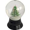 VIENNA SNOWGLOBE Palla di neve con sfera in vetro vero - Quasi come vera neve Motivo: albero di Natale, 8 cm