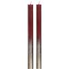 comforder Set di candele, 2 candele da tavolo antigoccia a lunga durata, bordeaux con dettagli dorati, 25 cm, 10 ore