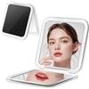 GmwyCzV Specchio Ingranditore 30X, Specchietto da Borsetta 8.5x8.5 cm, Specchio Trucco Pieghevole, Specchios Trucco con Ingrandimento, per Viaggi, Bagno, Regalo per Donna (Nero)