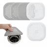 Hawfund 5 Pcs Filtro per Lavello in Silicone, Raccogli Capelli Doccia，Protezioni per Scarico Cucina, Doccia e Vasca e Bagno, Ventosa ，Protezione Scarico Lavello,per Cucina,Vasca e Bagno(14cm*14cm)