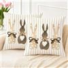 Arwllzz Set di 2 Federe Decorative Motivo A righe Coniglio 40x40 Moderne Cerniera Nascosta Cuscino Cerniera Per Camera Letto Divani Sedie Letti e Giardini Soggiorno Camera Decorative