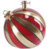 MA MAISON Base Supporto per Albero di Natale 180h cm - Palla di Natale, in Magnesia, Gancio Metallo, Decorazioni, Finiture in Verde, Sfera - Kit di Fissaggio (Ø 42X44H CM Rossa e oro)