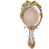 KABAKE Specchio da mano vintage, specchio compatto per il trucco in oro rosa, regalo per mamma, moglie, fidanzata (verde)