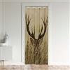Loussiesd Tenda per porta di cervo privacy animali selvatici camera da letto soggiorno fattoria isolata termica divisorio 106 x 203 cm 1 pannello