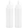Naapesi 2 bottiglie per condimenti, 250 ml, in plastica flessibile, per pittura, cottura al forno, ketchup, olio d'oliva
