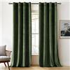 Woaboy Tende Oscuranti in Velluto Tenda in Velluto Camera da Letto Termiche Isolanti Tende per Interni Elegante 2 Pezzi Tenda Opache Modello 140x245cm Verde Chiaro