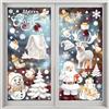 CINGHIA Vetrofanie Natalizie per Finestre,Vetrofanie Natale Rimovibile Statici,Decorazioni Natalizie per Finestre,9 Fogli Autoadesive Riutilizzabili Adesivi Natale Finestre in PVC