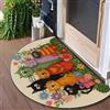 Getdoublerich Grazioso tappetino da ingresso con gatto, antiscivolo, in cotone, resistente allo sporco, per interni ed esterni, per casa, cucina, patio, 40 x 60 cm