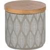 Wenko 23680100 Tupian - Scatola per cosmetici, in ceramica, 10 x 10,5 x 10 cm, colore: grigio
