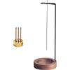 PUERFOCA Portabastoncini di Incenso 2 in 1, Bruciatore di incenso invertito, Porta Incenso per Bastoncini in Legno con Bobina Cono,Portaincenso a 9 fori Bruciatore di Incenso per la Meditazione Yoga Ufficio