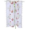 HERCHR Tenda Stile Shabby Chic Pannelli con Tasca, Tende di Sollevamento in Tulle con Ricamo Girasole per Soggiorno Camera Balcone Finestra e Interni, 100 cm×80 cm