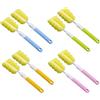 Hoshisea 8 Pezzi Scovolino per Bottiglie in Spugna, Spazzola di Bottiglia, Lavabottiglie Pennello, per la Pulizia Delle Bottiglie, per Tazze e Bollitori (Arancione, Blu, Verde, Rosa)