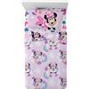 Novia Minnie Completo Lenzuola Letto Singolo Disney 100% cotone Prodotto Italiano - Parure Lenzuola Rosa da cameretta Disney Minnie - Lenzuola singole Minnie 100% cotone