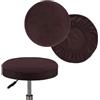 uyeoco 2 Pezzi Copri Sgabello Rotondo/Rettangolare Copri Pouf da Bar Copriseduta Sedie Alta Elasticità Fodera per Sedia Lavabile Cuscino Copridivano Coprisgabello da Bar ( Color : 4@ , Size : 40-45cm/16-18in