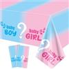 XJLANTTE 2 tovaglie di genere Reveal - Genere Reveal decorazioni da tavolo rosa e blu per la doccia del bambino, per ragazzi o ragazze, sesso, 130 x 220 cm